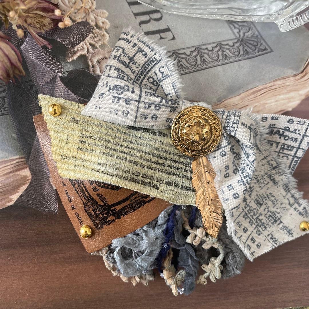 no.174 ハンドメイド✩.*˚ジャンクジャーナル風アクセサリー✩.*˚