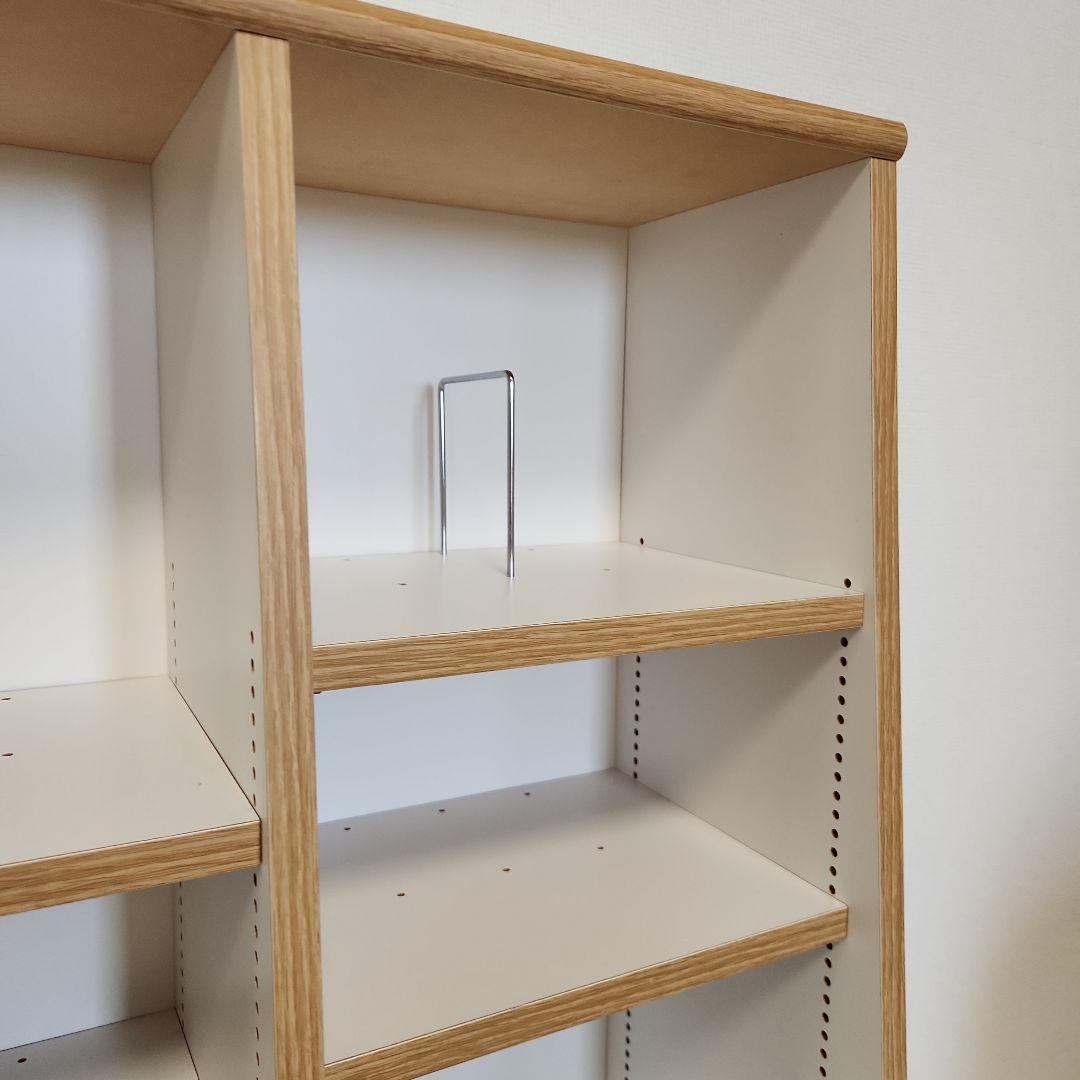 ベルメゾン　本棚　ブックシェルフ ホワイト/ナチュラル