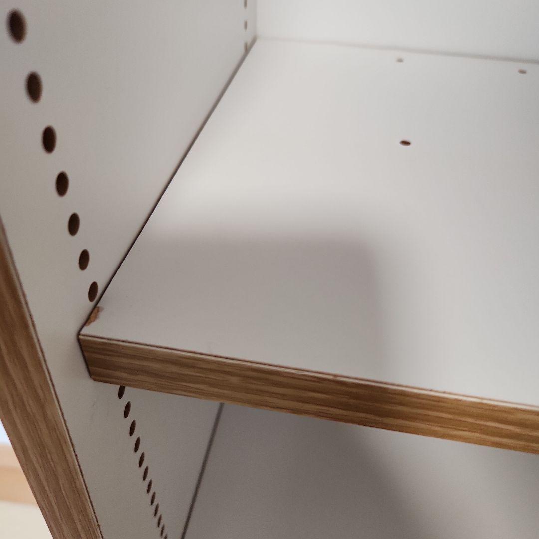 ベルメゾン　本棚　ブックシェルフ ホワイト/ナチュラル