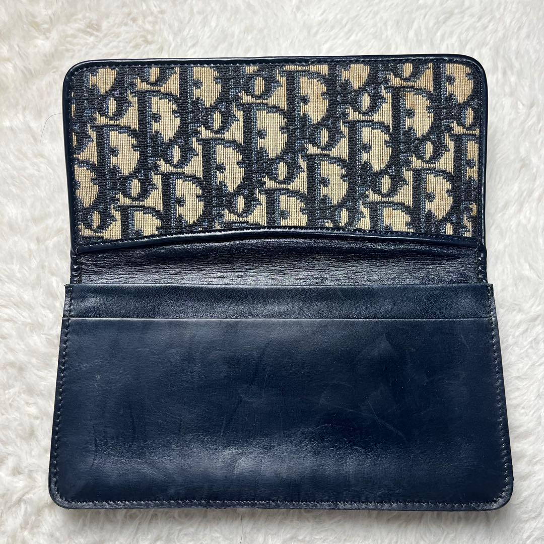 Christian Dior トロッター　札入れ　キャンバス×レザー