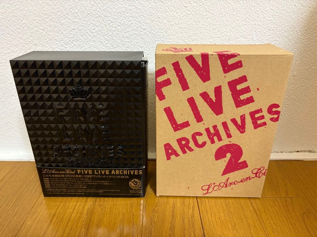 L'Arc〜en〜Ciel FIVE LIVE ARCHIVES1&2セット