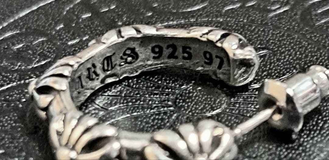 CHROME HEARTS SBT クロスバンドフープ ピアス 片耳