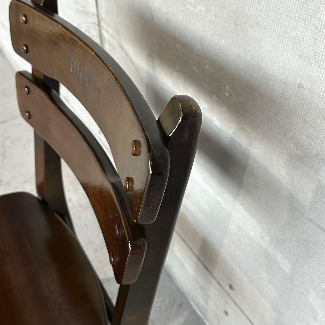 ★80s★ カリモク RUSTIC ダイニングチェア ルスティック 木製チェア