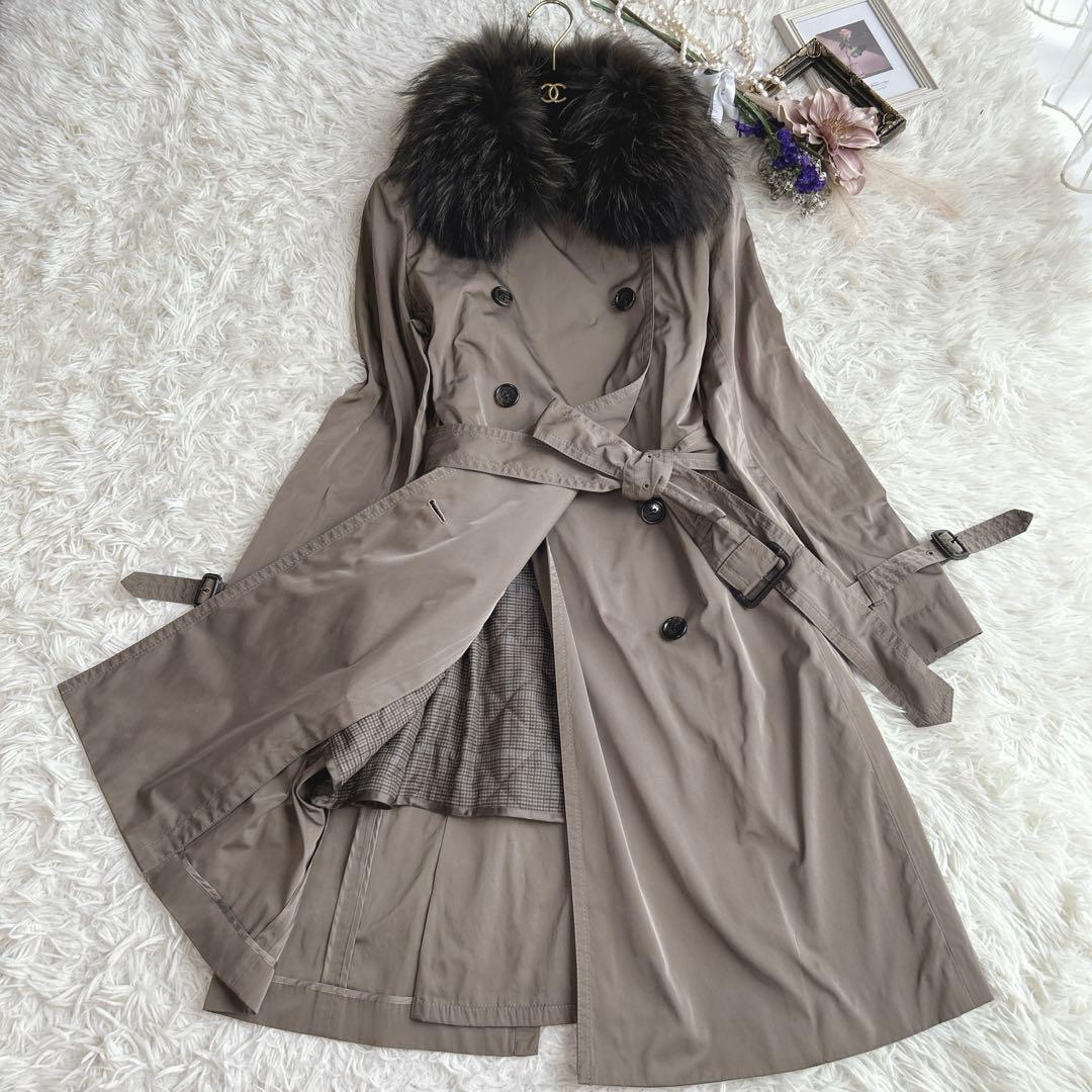 極美品✨️自由区 3way ライナー付きトレンチコート ベルト　ファー L