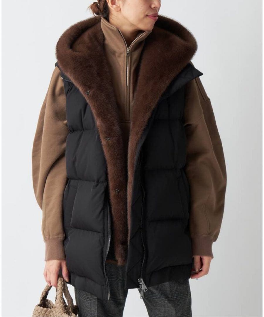 LOU ANDREA/ルーアンドレア 2WAY DOWN VEST ダウンベスト