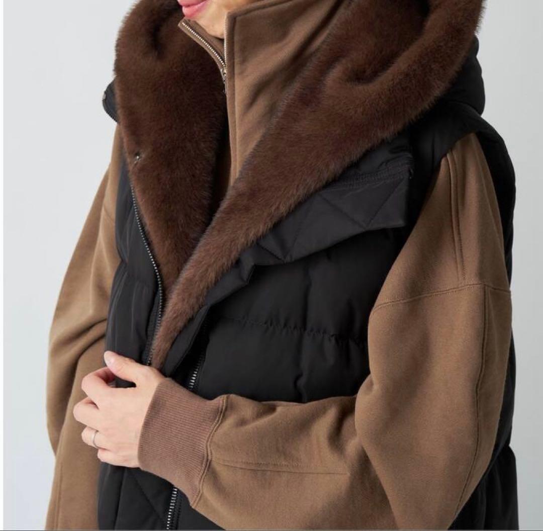 LOU ANDREA/ルーアンドレア 2WAY DOWN VEST ダウンベスト