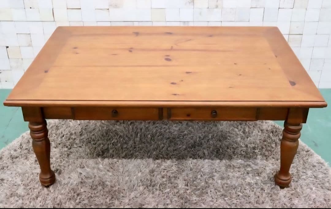 格安早い者勝ち　メキシコ製センターテーブル パイン材 ヴィンテージ アンティーク