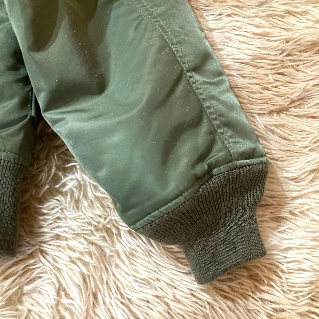 【美品・希少XL】AVIREX CWU-45/P フライトジャケット　グリーン