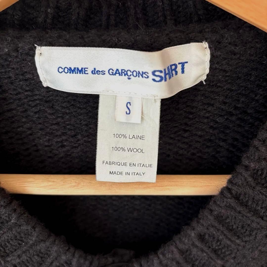 COMME des GARÇONS SHIRT 黒カーディガン S