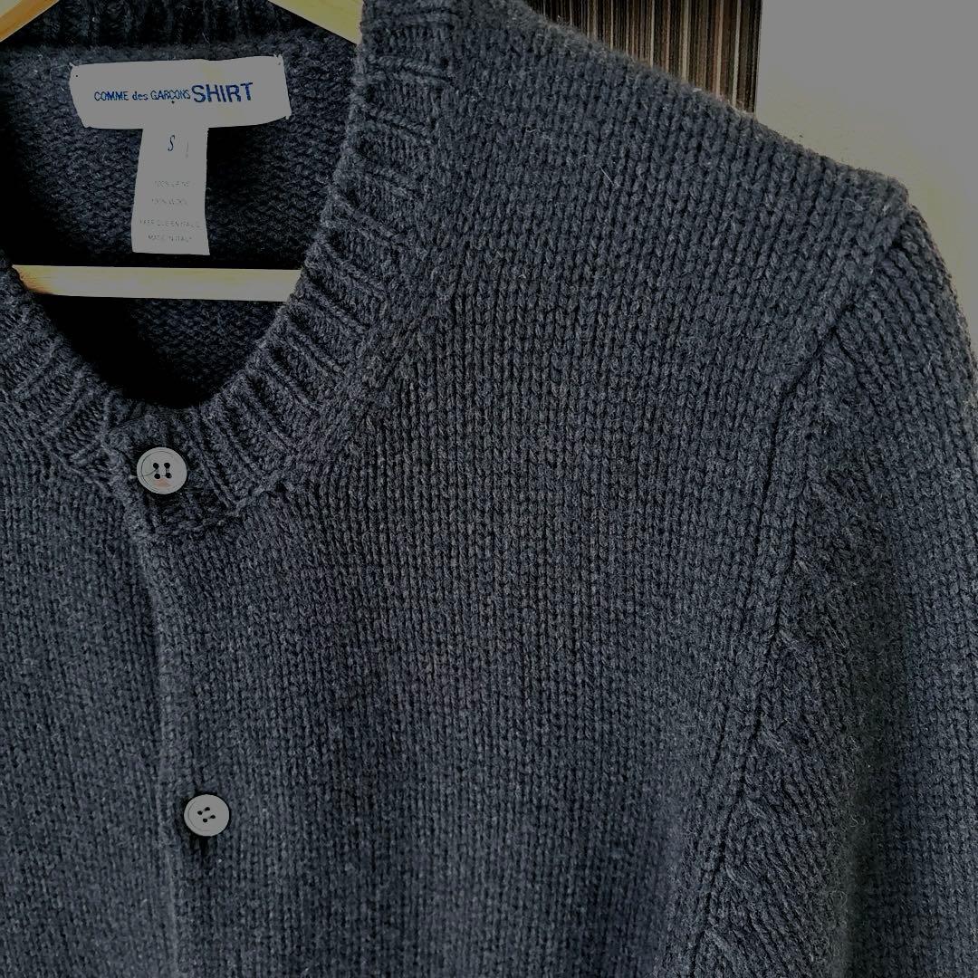 COMME des GARÇONS SHIRT 黒カーディガン S