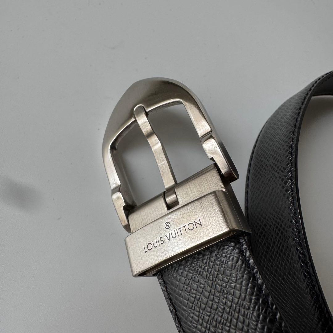 ルイヴィトン ベルト サンチュール タイガ　レザー　ブラック