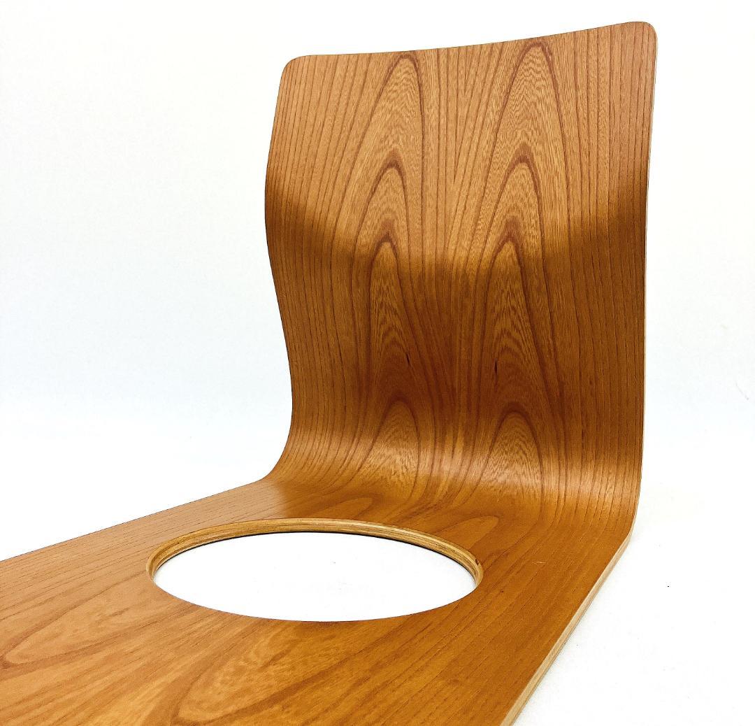 Tendo 天童木工 座椅子 2脚セット 藤森健次 曲げ木 ケヤキ板目 曲木⑩
