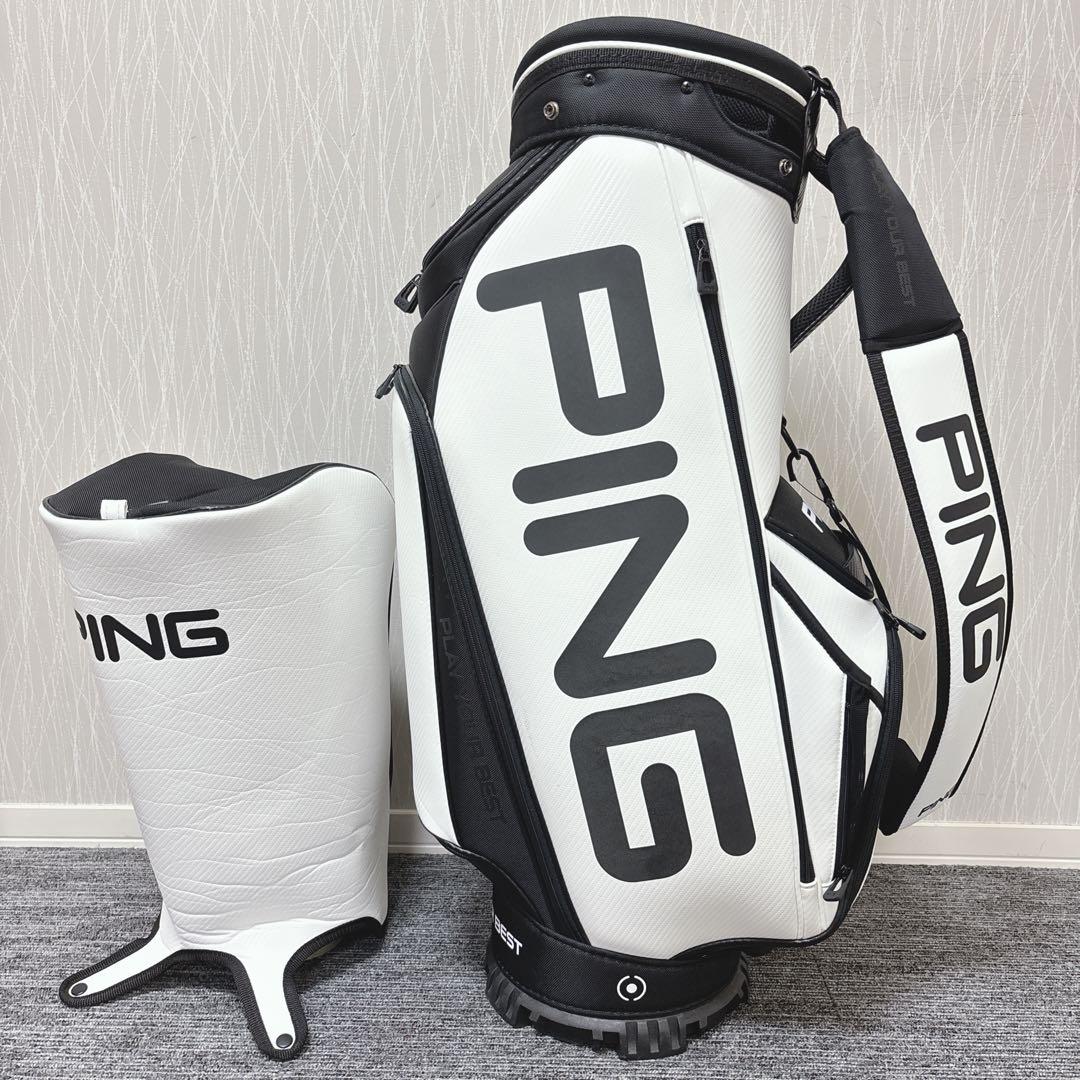 超美品❗️PING 9.5型 キャディバッグ ビックロゴ 大変希少なモデル