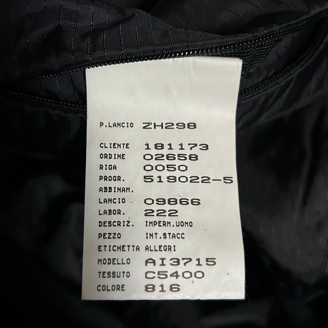 allegri 比翼 ステンカラー ロング コート ライナー ネイビー 54