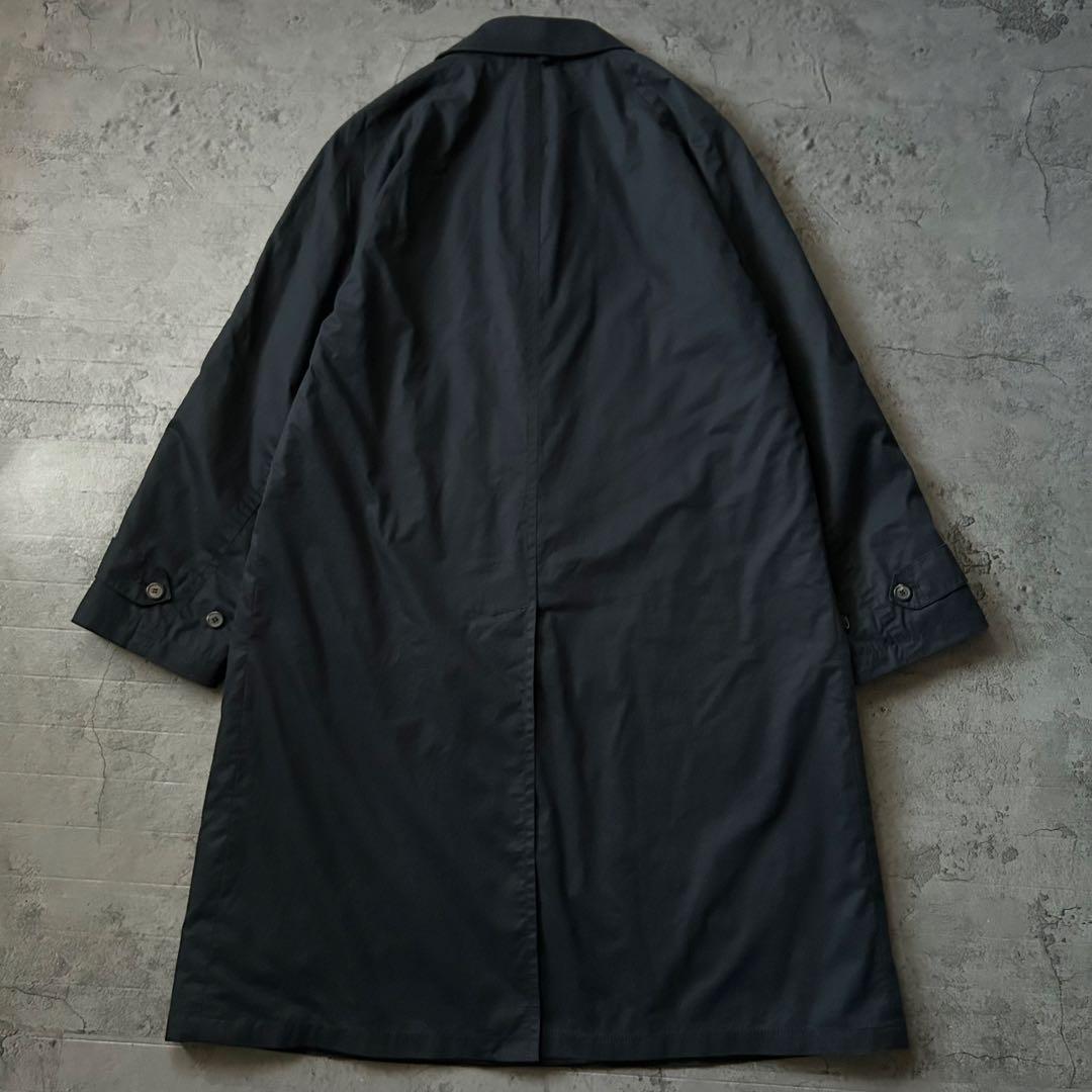 allegri 比翼 ステンカラー ロング コート ライナー ネイビー 54