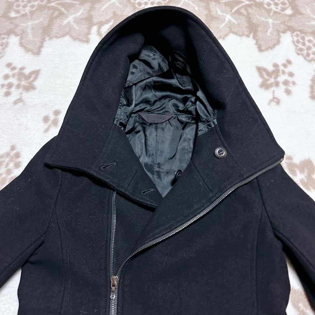 ジャケット・アウター ATTACHMENT heavy melton hooded blouson 2