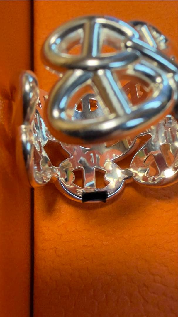 【tomo】エルメス　リング　シェーヌダンクルアンシェネ　GM 58