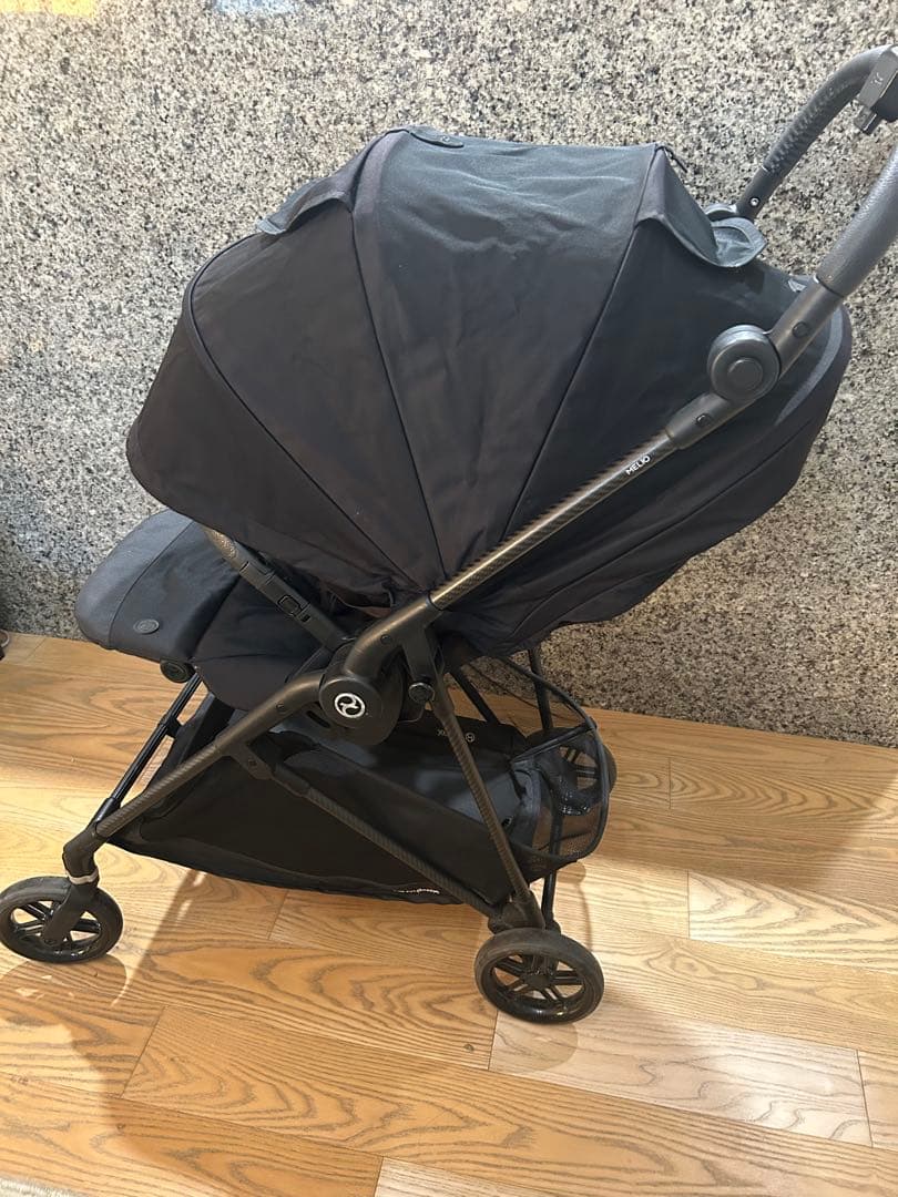 メリオカーボンcybex ブラック カップホルダー、シートライナー