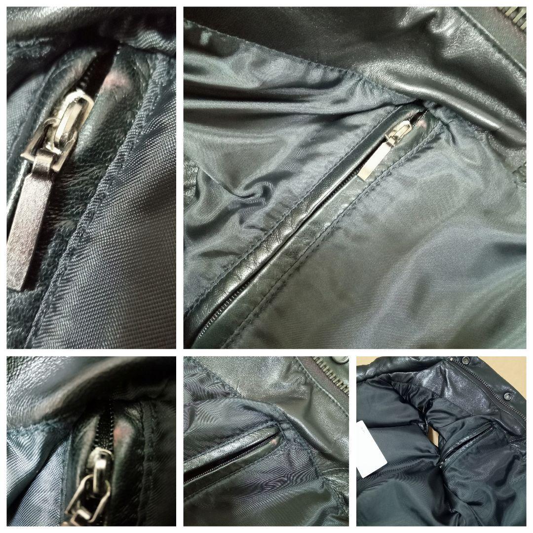 貴重◆green（現ハイク）レザーダウンジャケット