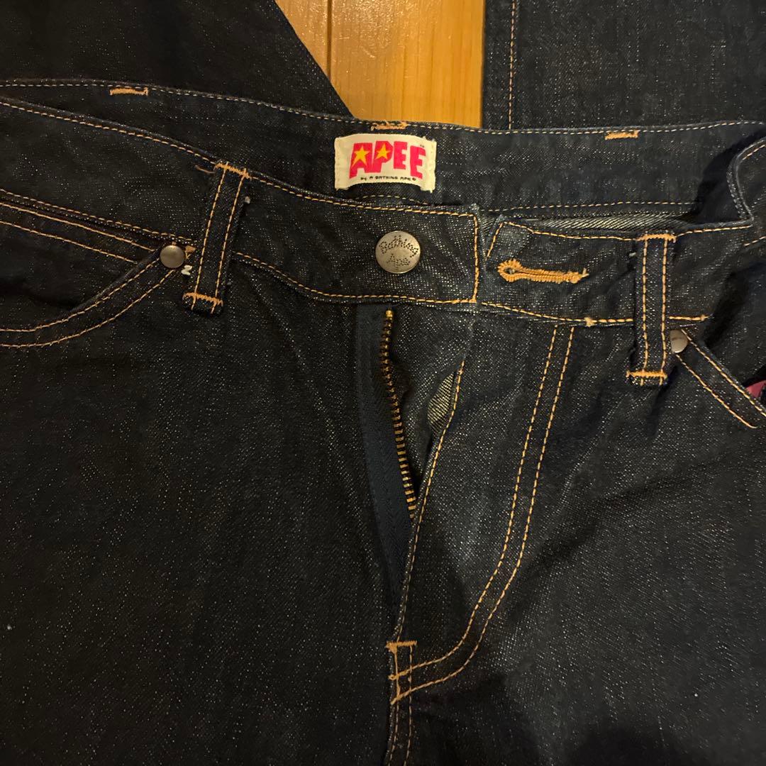 A BATHING APE ストレートデニム