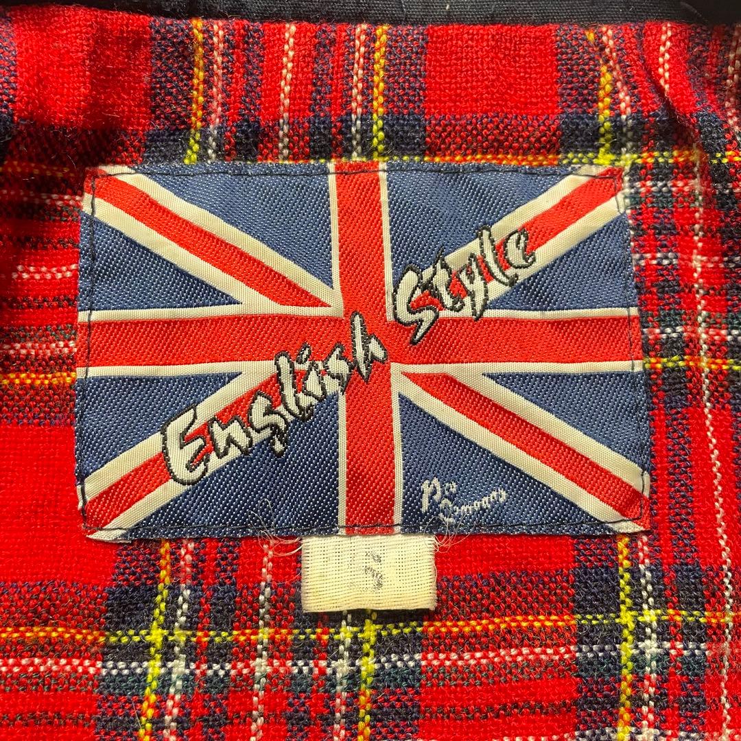 Euro vintageスイングトップブルゾンネイビーハリントンジャケット古着