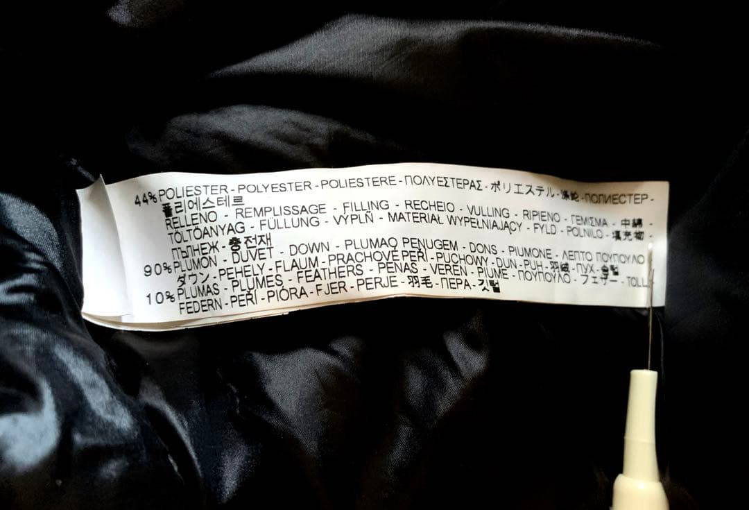 【にちにち】ZARA ダウン フードポンチョ クロ