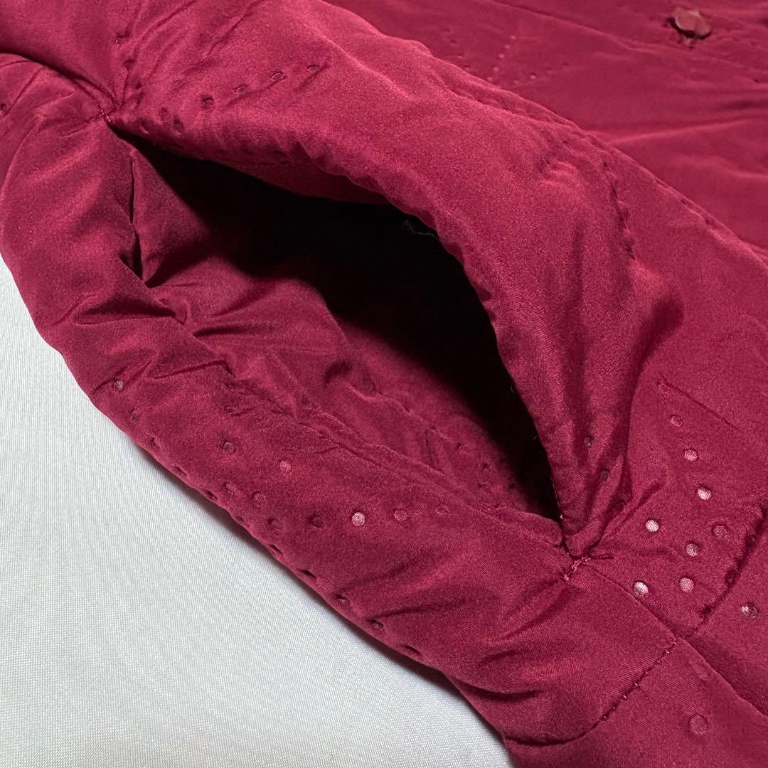 【美品】ホコモモラ パンチング 中綿 ロングコート 裏ボア ふわふわ　Aライン