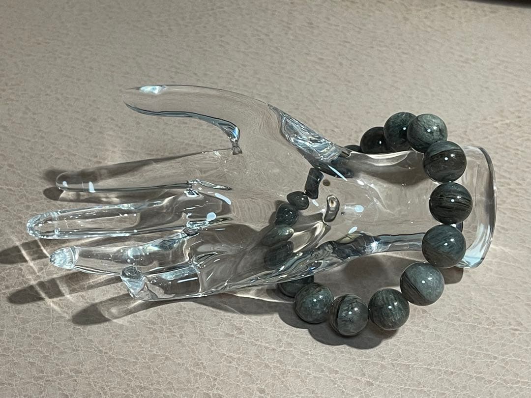 【ブレスレット】 ガーデンクォーツ 14mmラウンド 内径170mm