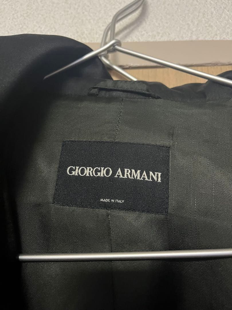 Giorgio Armani ブラック トレンチコート
