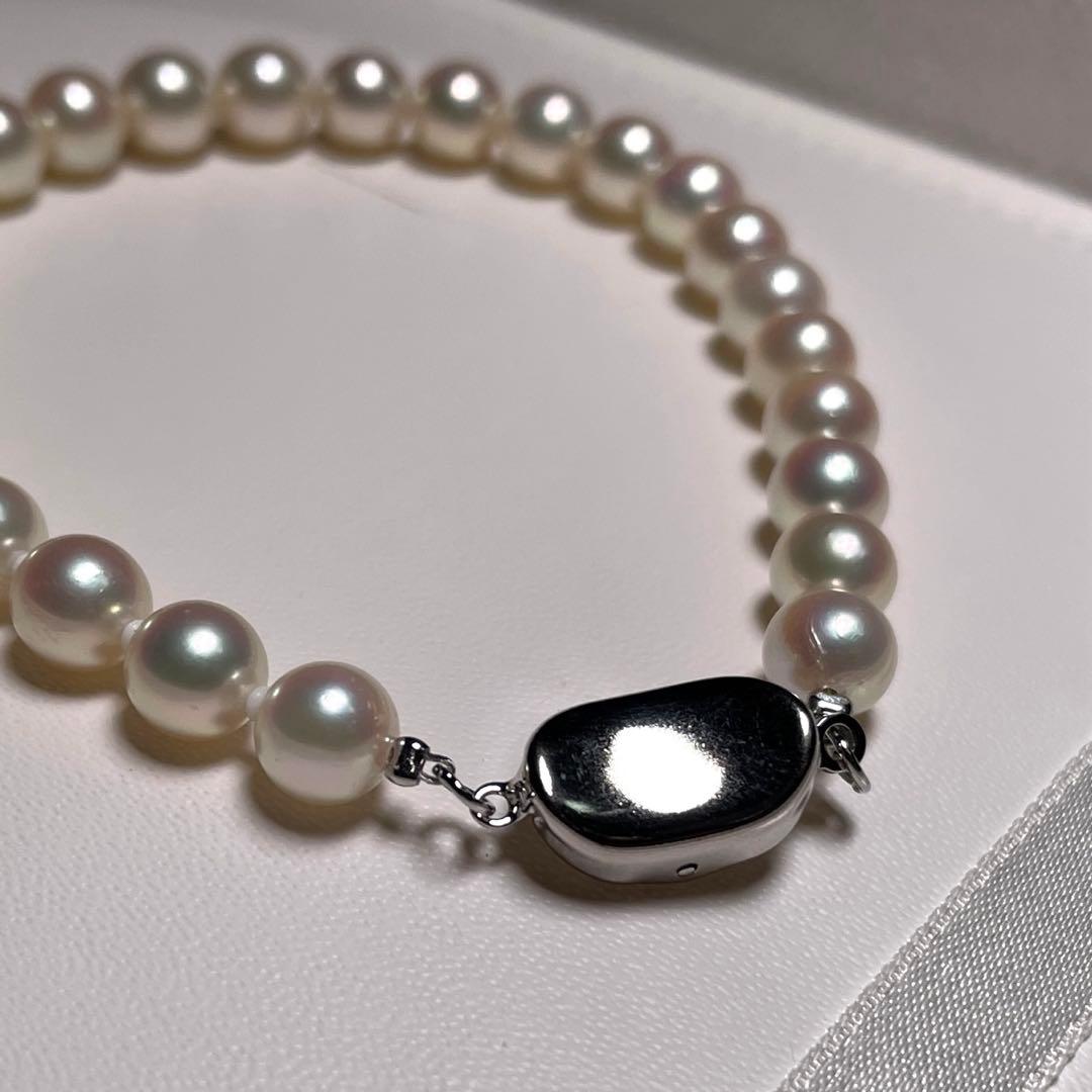 花珠級 アコヤパール 極上 ブレスレット お食事会 6.5〜7.0㎜ O611