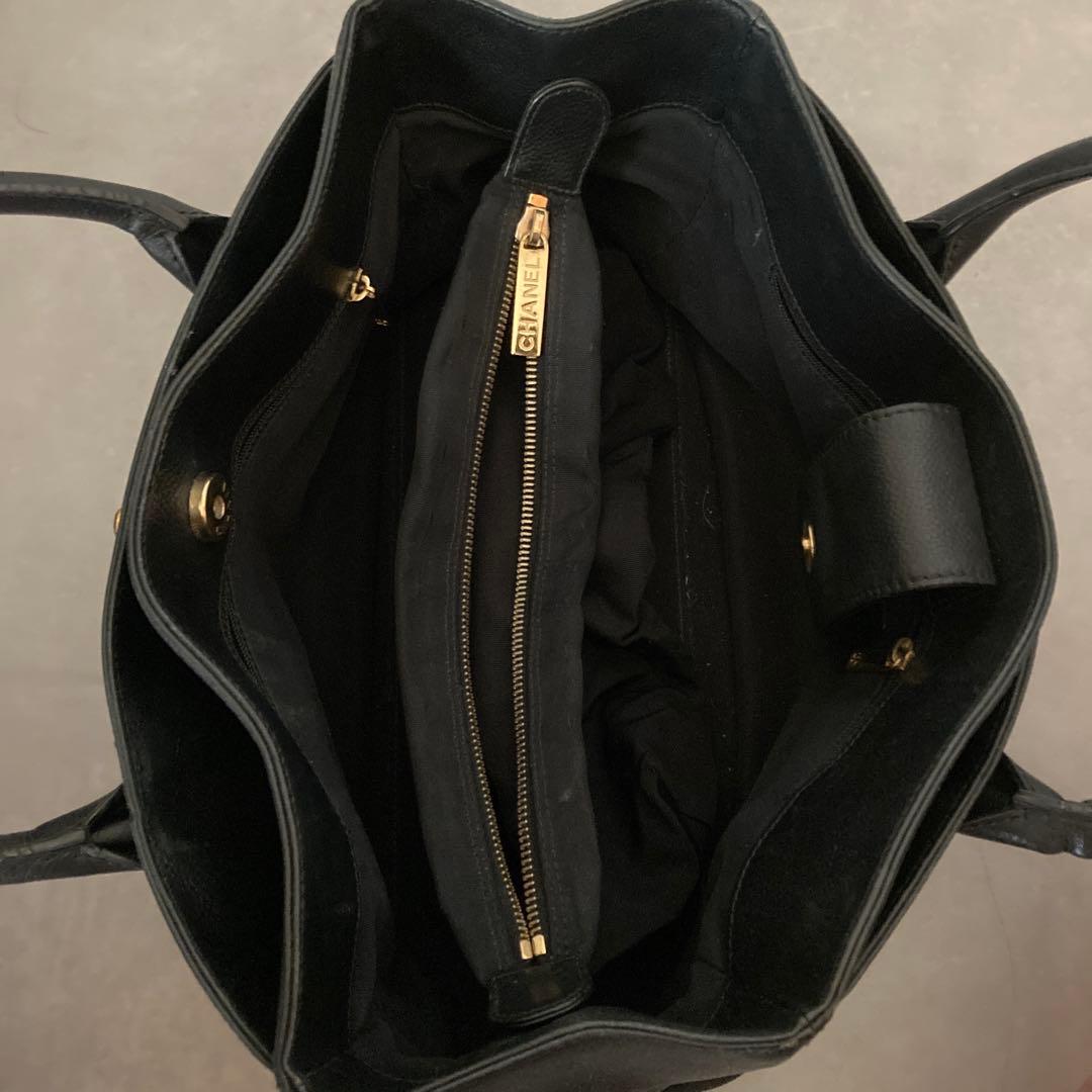 シャネル ブラック トートバッグ