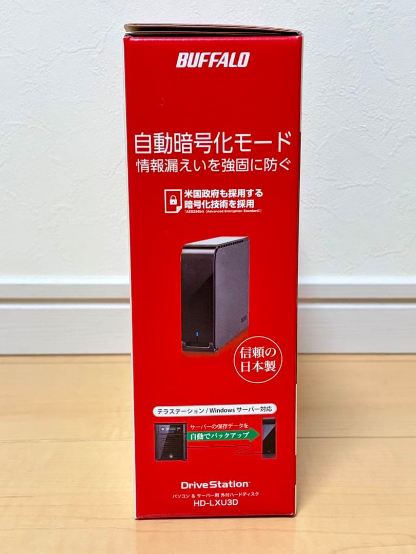 me BUFFALO 外付け6TB HD-LX6.0U3D 暗号化/ファン