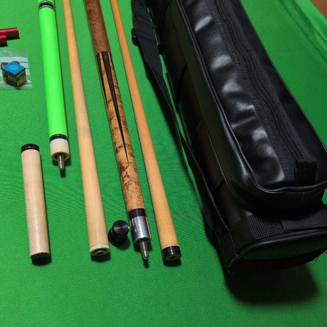 ビリヤードキュー セット ケース付き、おまけ付き