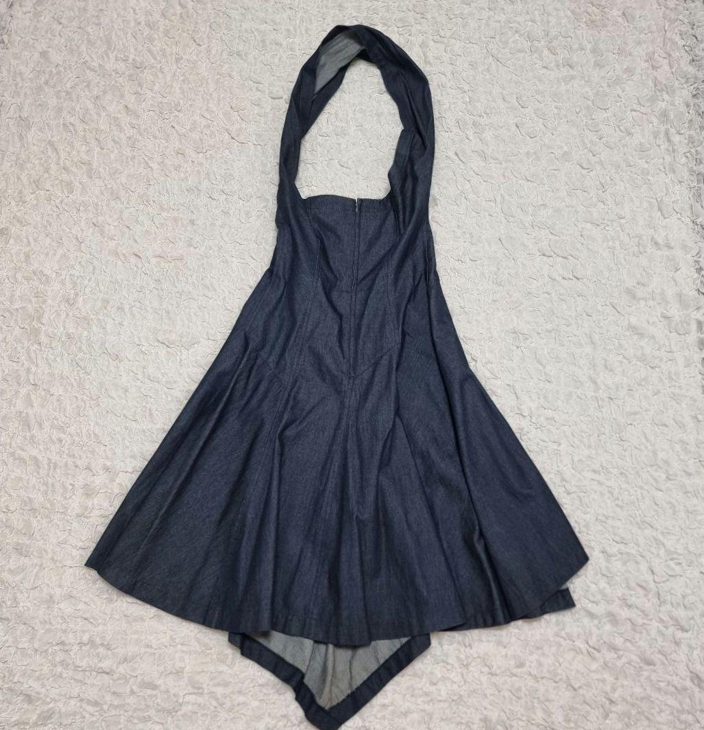 コムデギャルソン デニム ワンピース 吊りスカート ワンショルダー