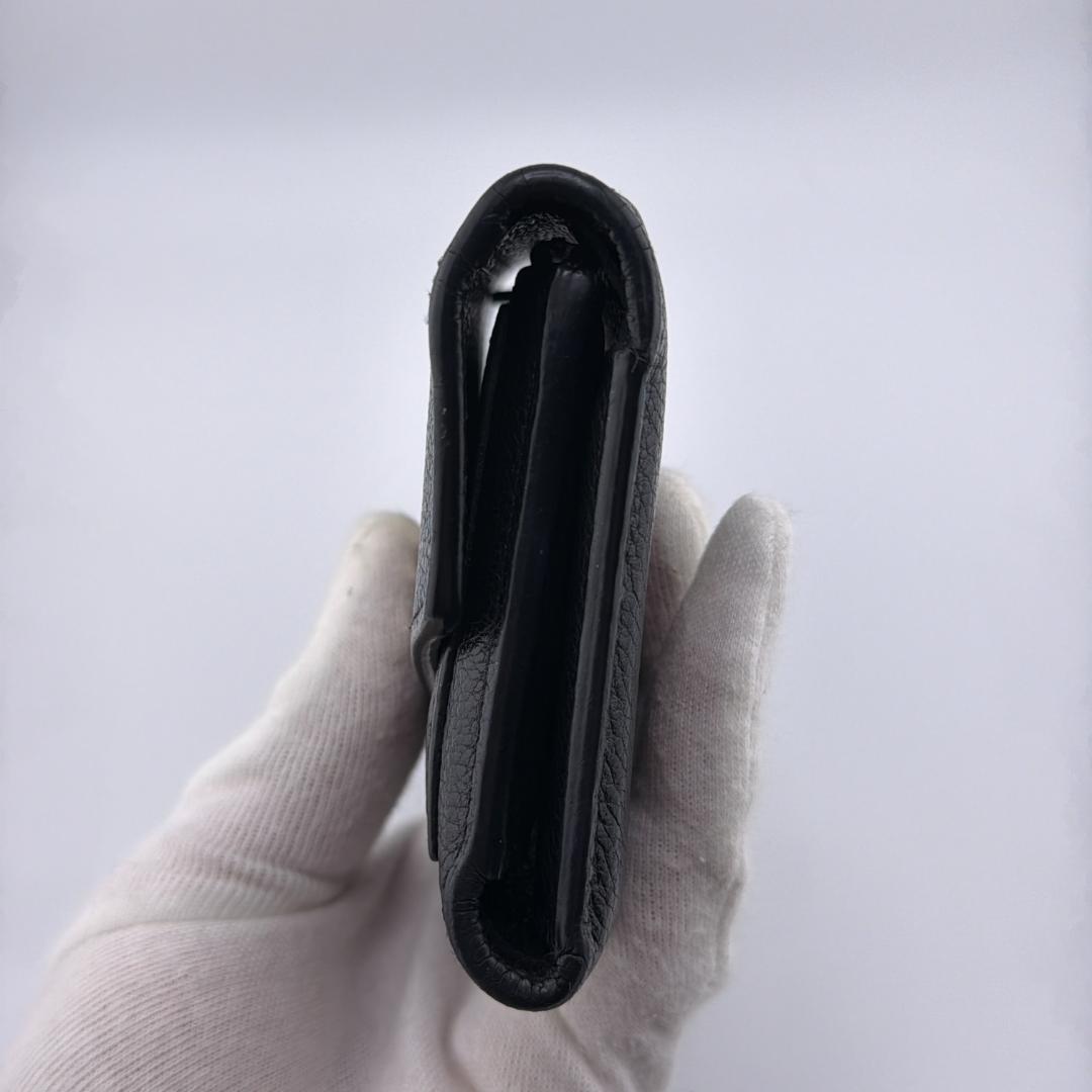 【並品】ルイヴィトン ポルトフォイユ マイロックミー ノワール 折財布