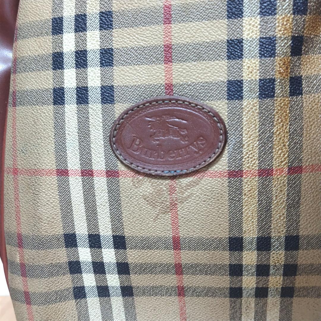 専用 バーバリーズ キャディバッグ ノバチェック PVC ゴルフバッグ