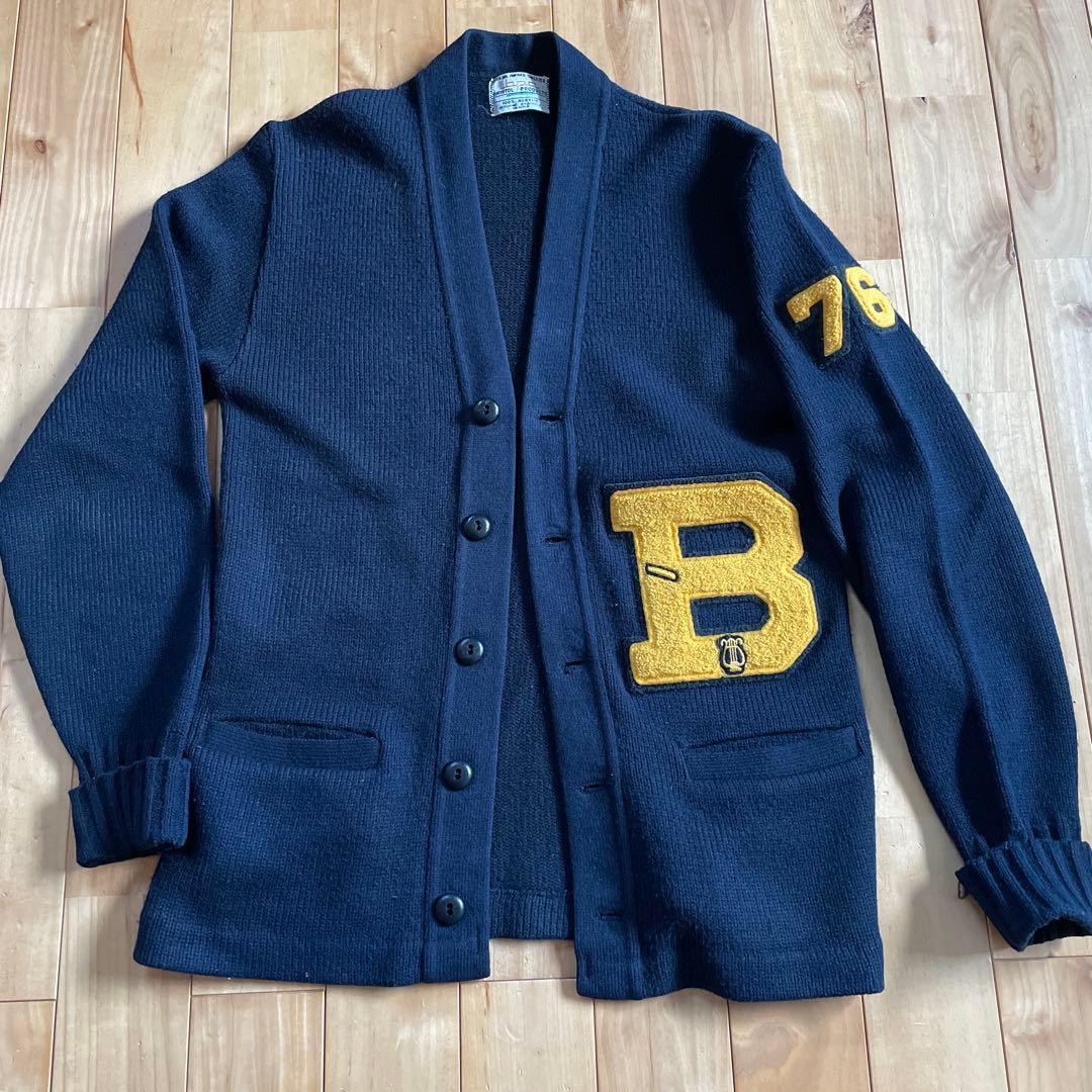 Kokorokoko04様70’s ビンテージ　ブラック　カーディガン B