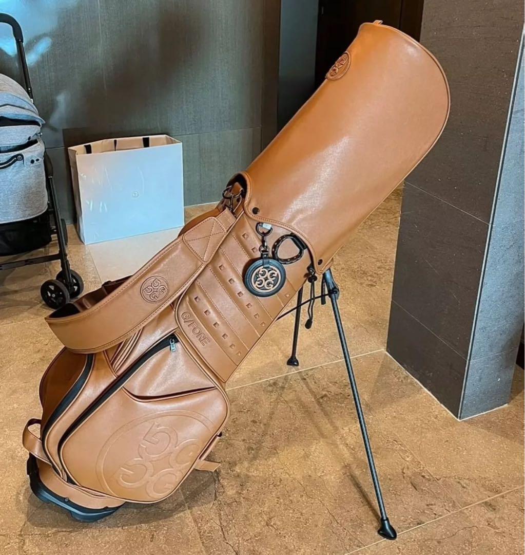 G/FORE ジーフォア キャディバッグ スタンド型 ブラウン PUゴルフバッグ
