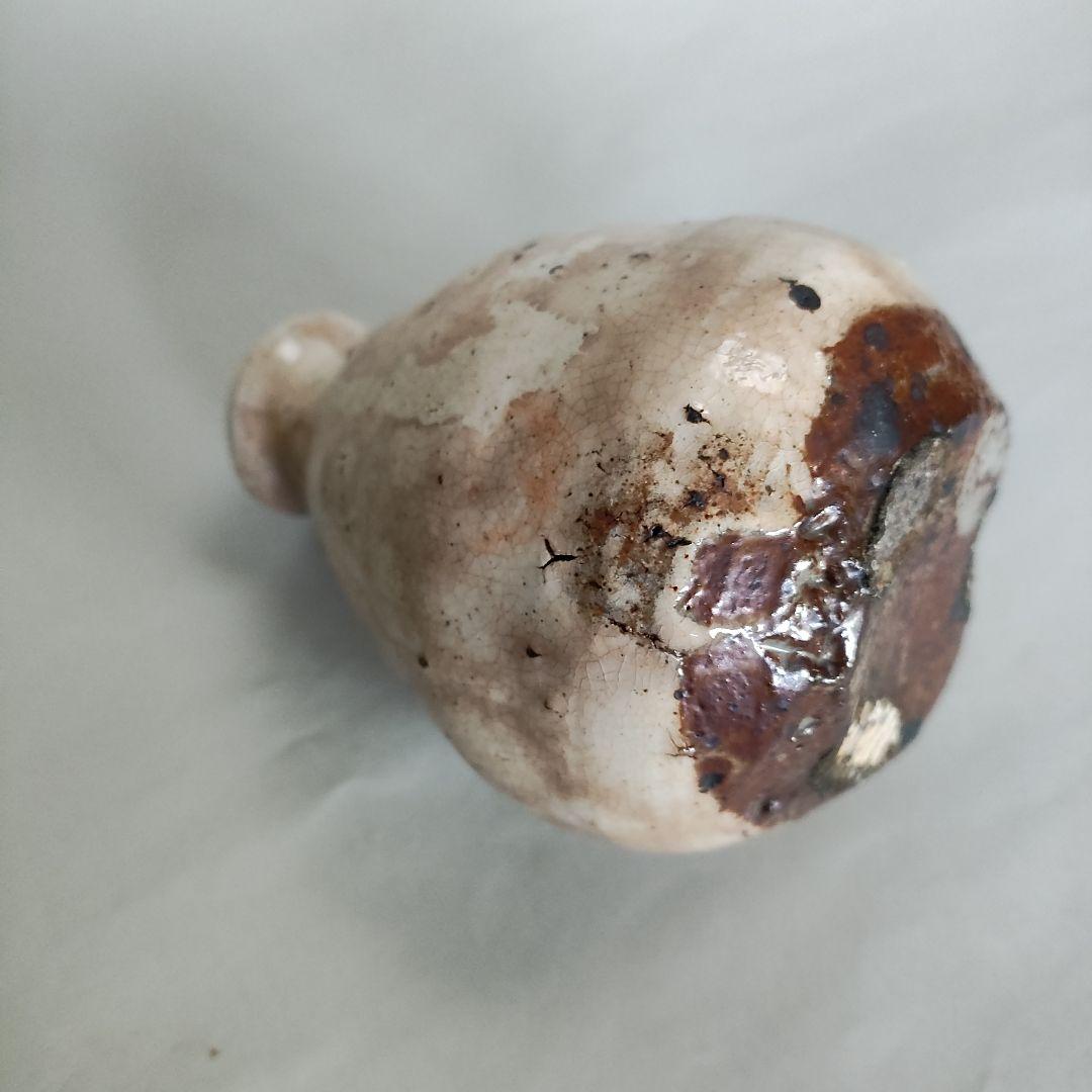 中川自然坊　粉引唐津徳利　唐津焼