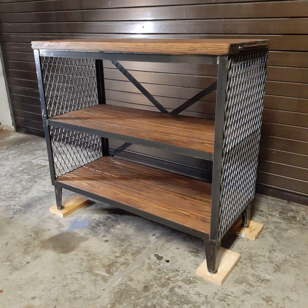 アイアン　シェルフ　ラック　インダストリアル　シューズラック　店舗什器　男前　棚