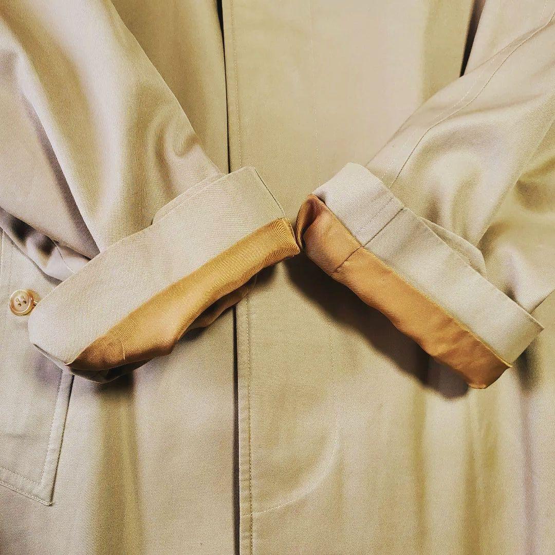 【ロング丈】バーバリー トレンチコート ライナー付 総裏チェック メンズ L