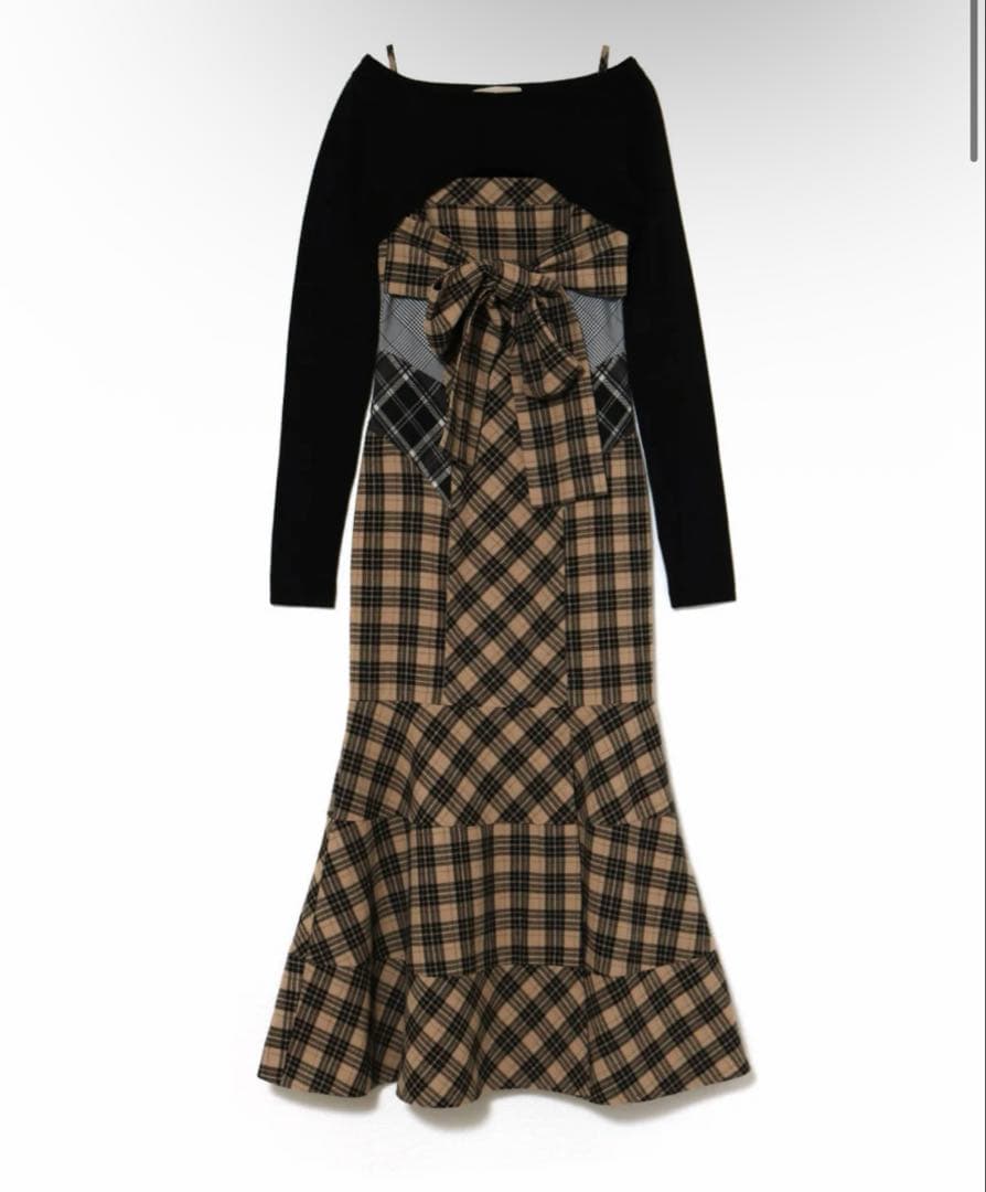 【sサイズ】andmary Juni check dress