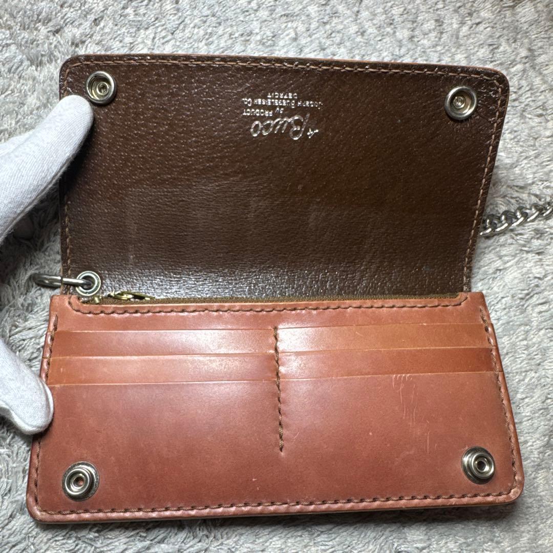 Buco 長財布 本革 レザー ウォレットチェーン トラッカーウォレット