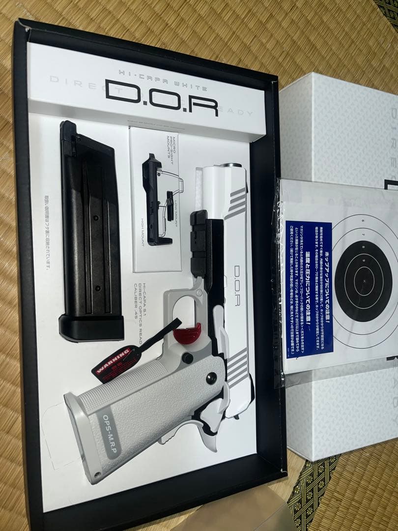 D.O.R. ホワイト ガスガン 東京マルイ　ハイキャパ　動作品