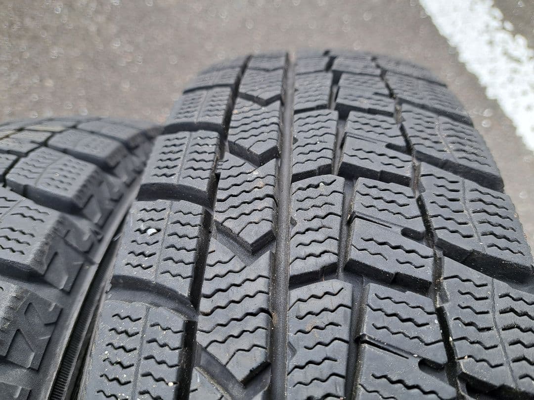 バリ山！155/65R14×4雪道安心！信頼と剛性のダンロップWM！送料￥300