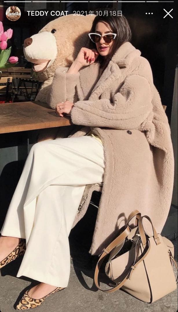 最終価格‼️☆SALON DE Camila☆テディベアコート ベージュ系