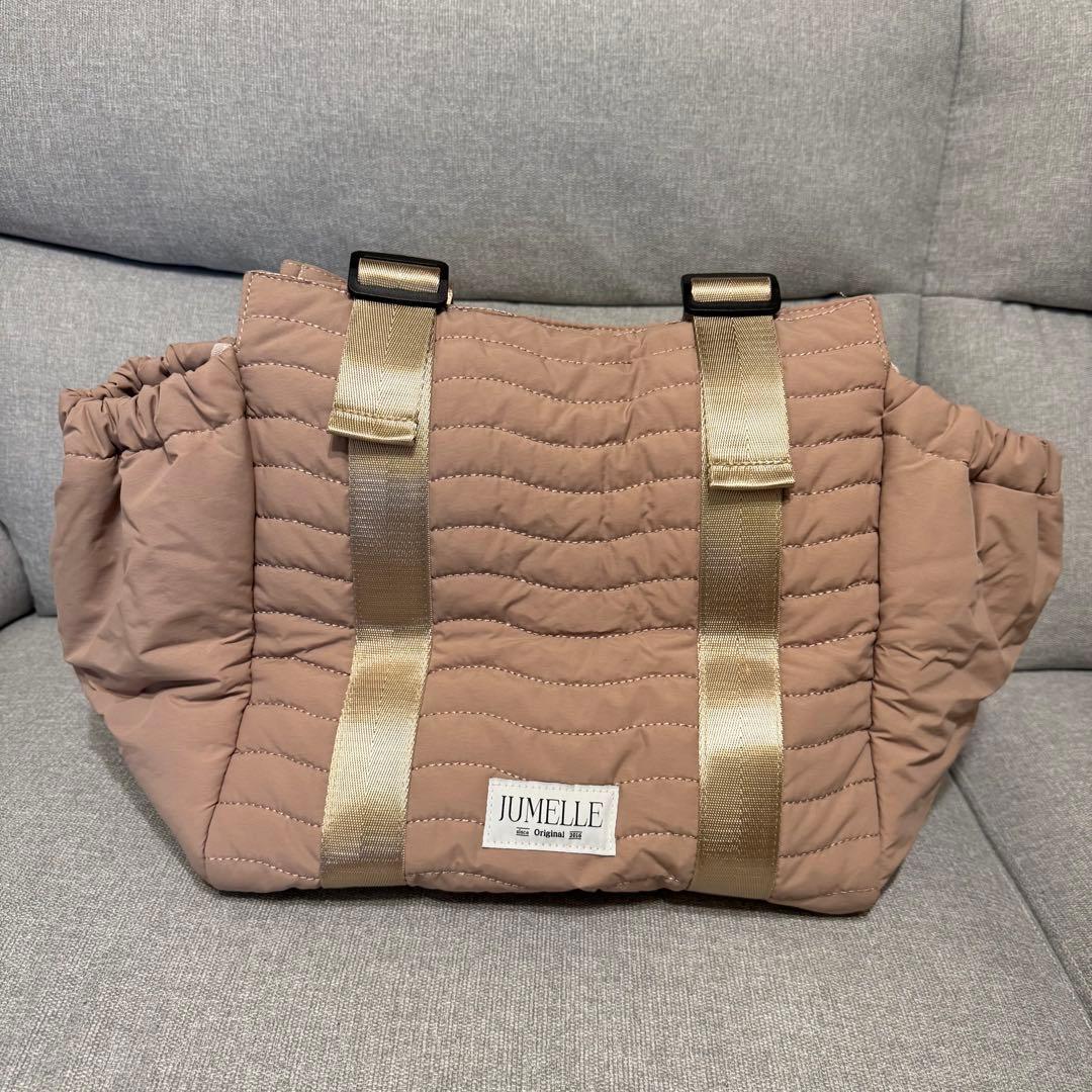 JUMELLE キルティング マザーズバッグ ピンク