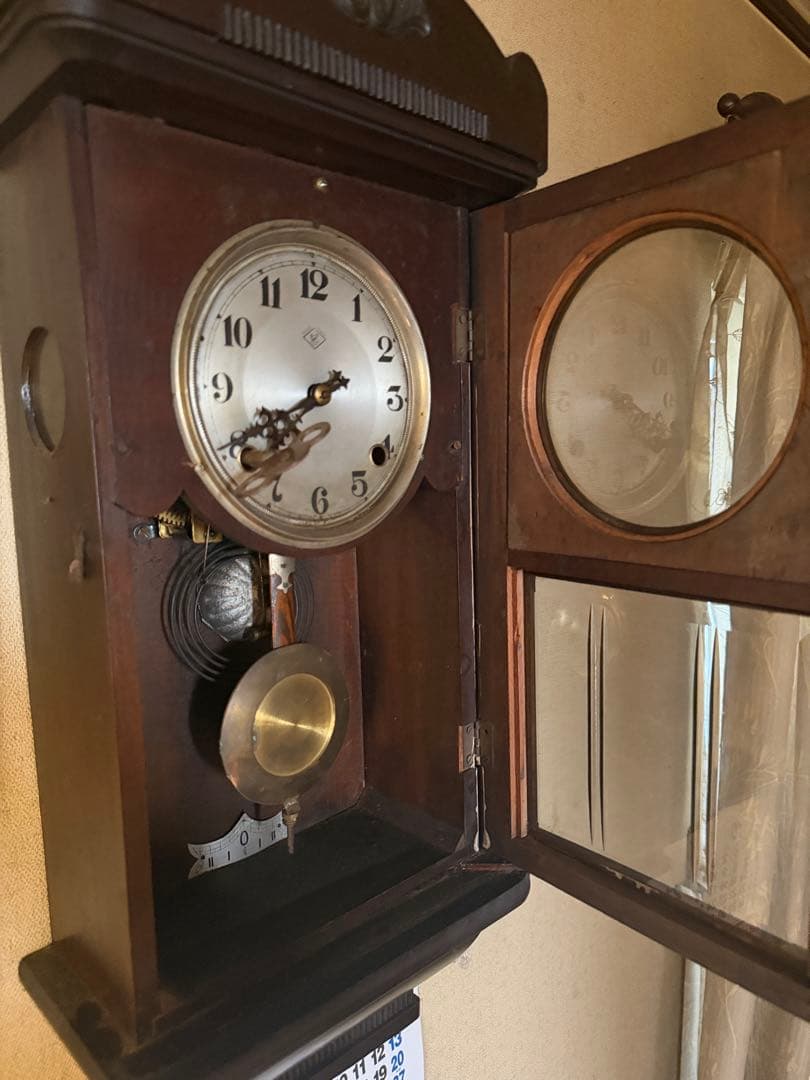 gentookids送料込昭和大正レトロ　古時計　壁掛時計　巨匠作品　芸術