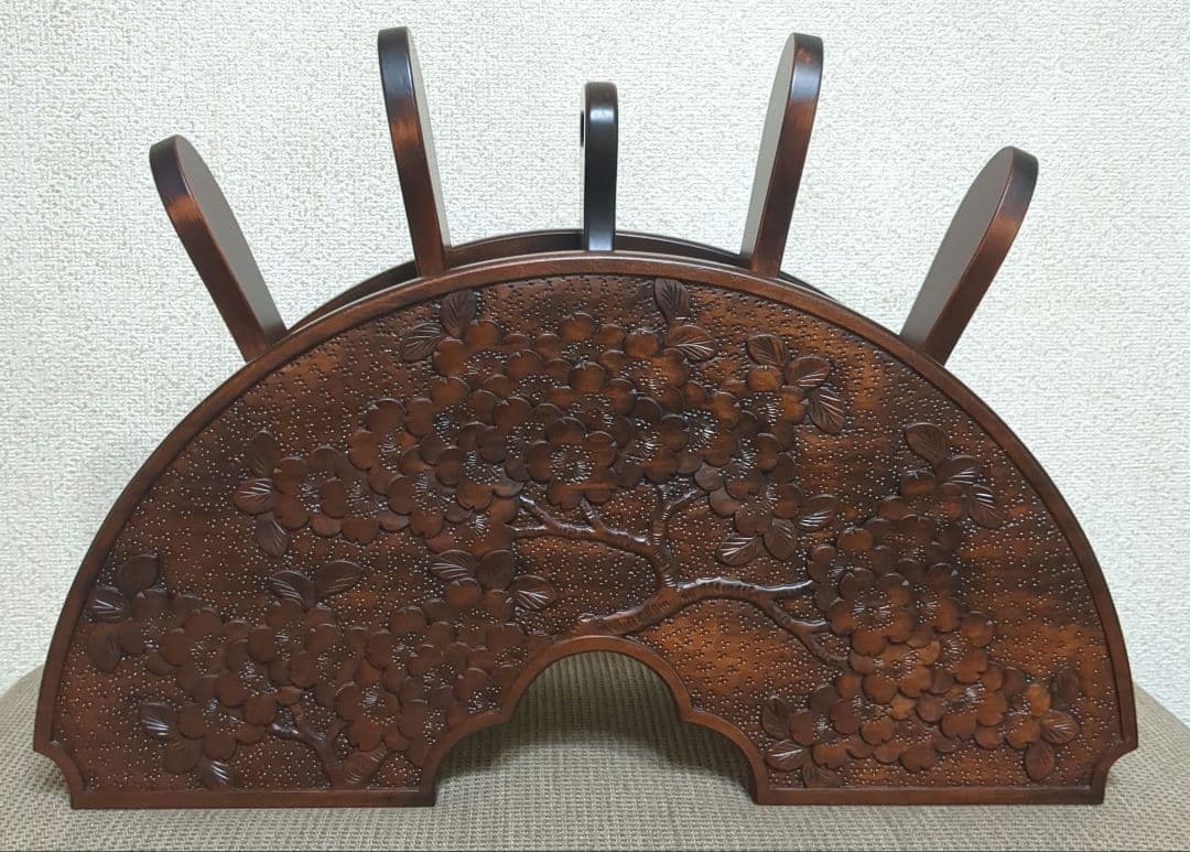 軽井沢彫り　スリッパラック