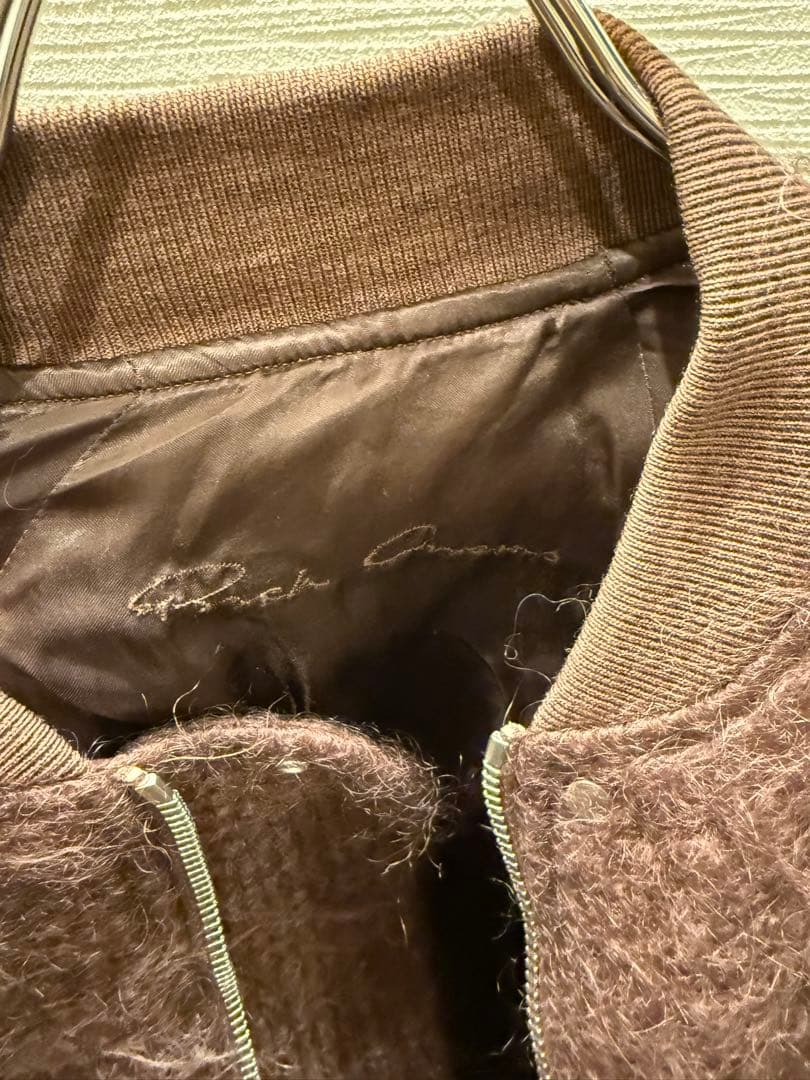 rick owens モヘア　ボンバージャケット ma-1 ブルゾン fur